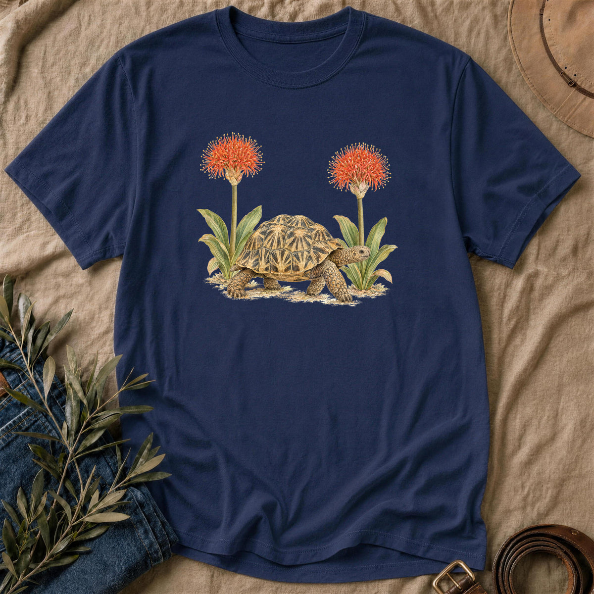 Red Brush - Navy