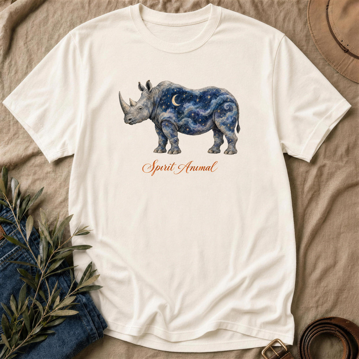 Rhino Spirit Animal - Natural