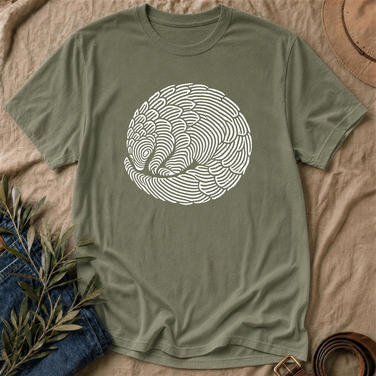Rolled Up - Military Green
