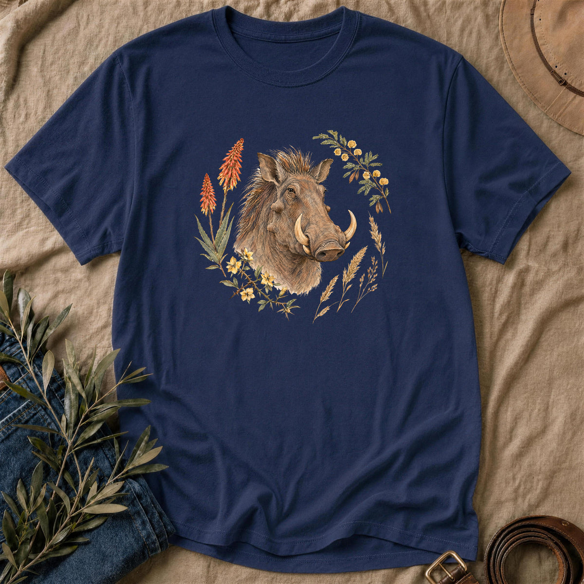 Rough Bloom - Navy