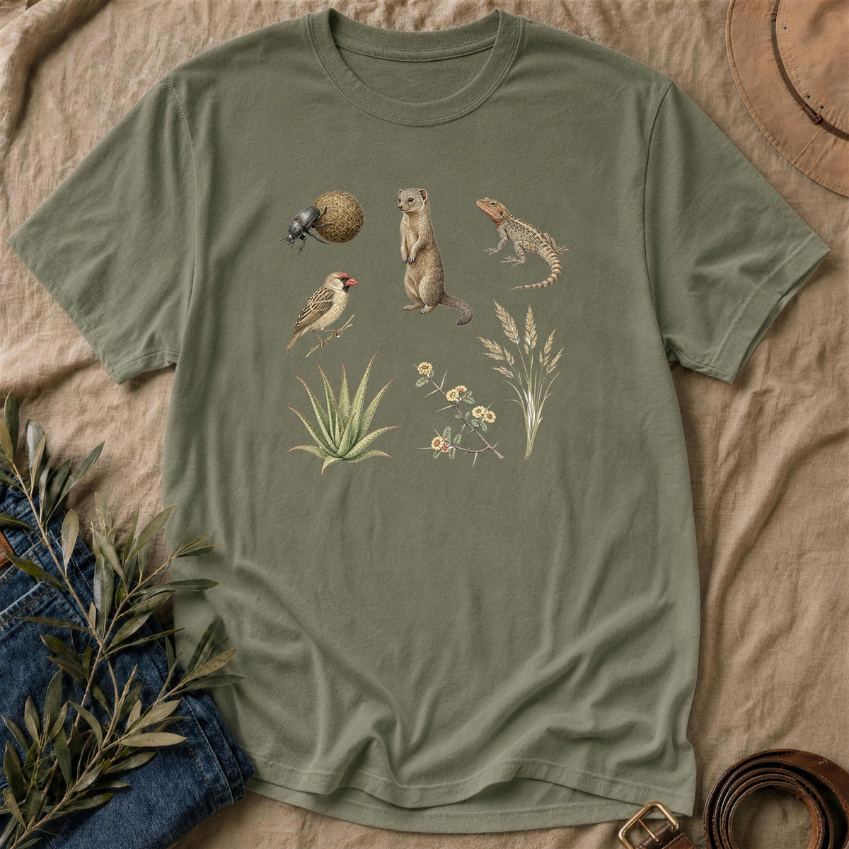 Small Print - Military Green