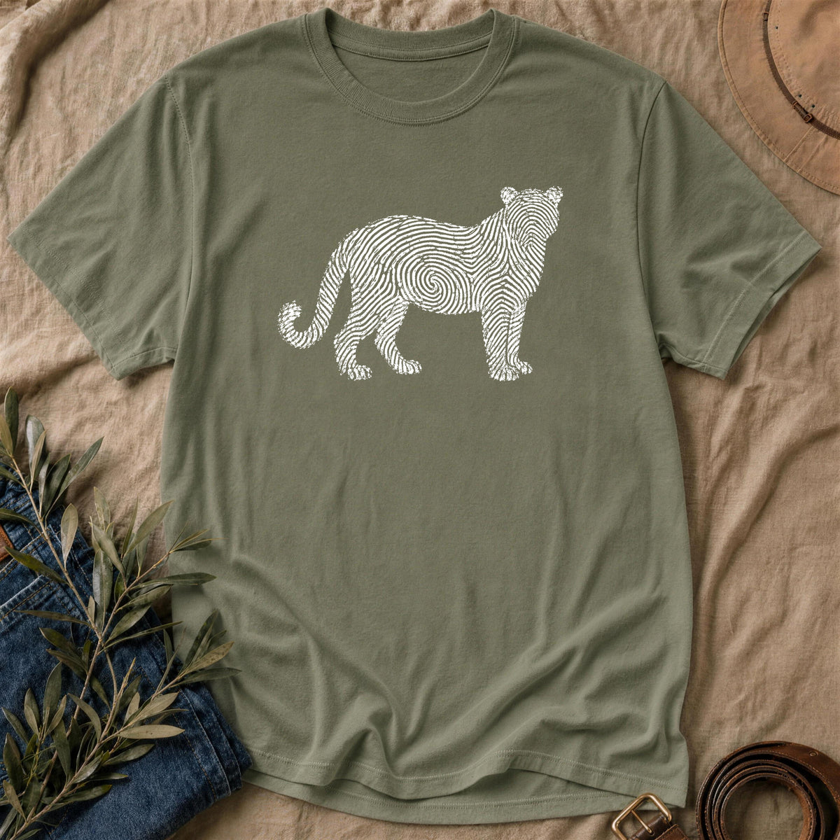 Spot Print - Military Green