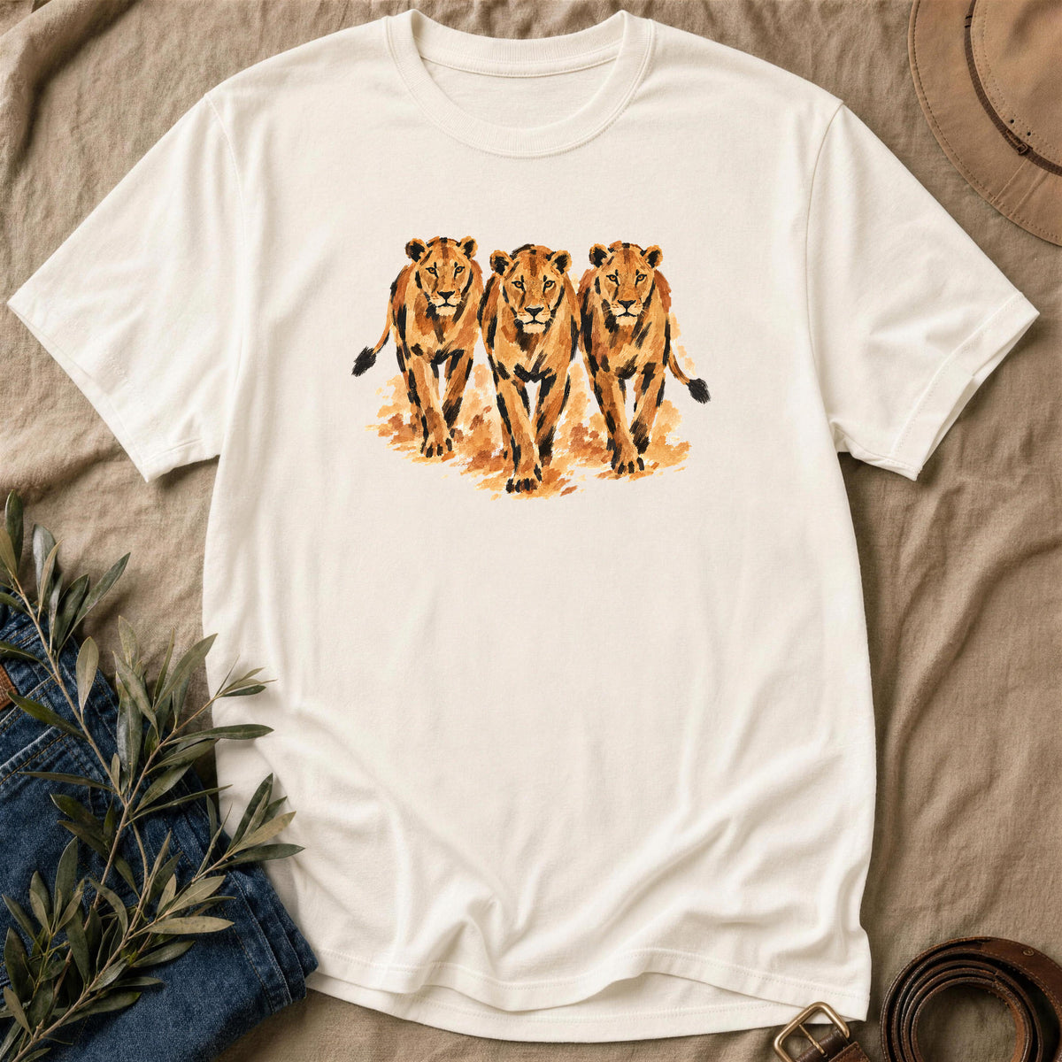 Three Abreast - Natural