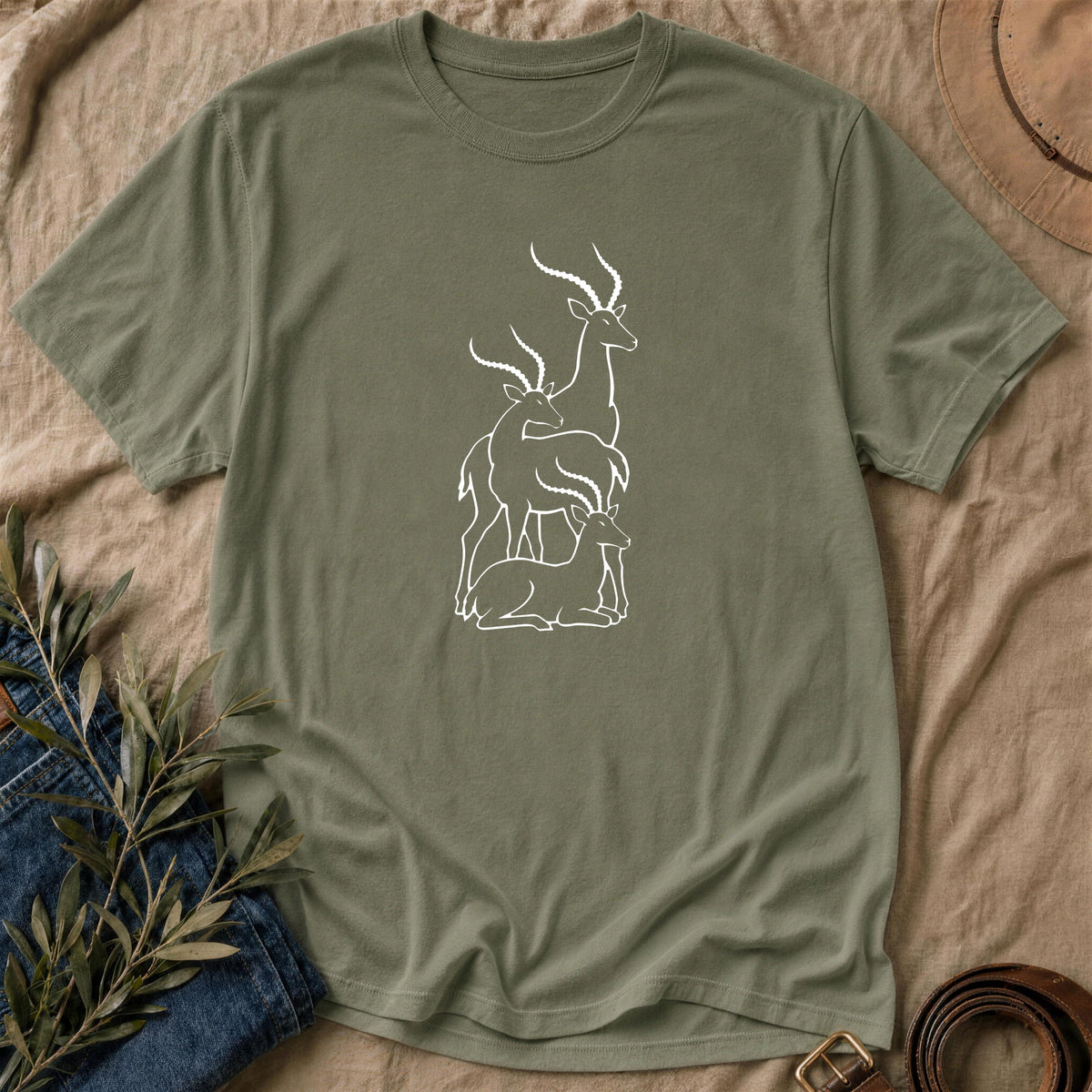 Three Rams - Military Green