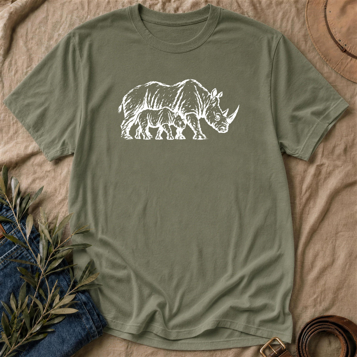 Two Horns - Military Green