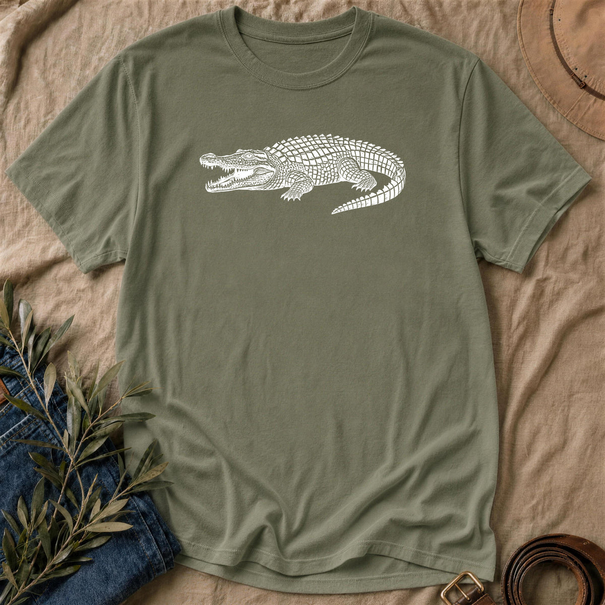 Wide Smile - Military Green
