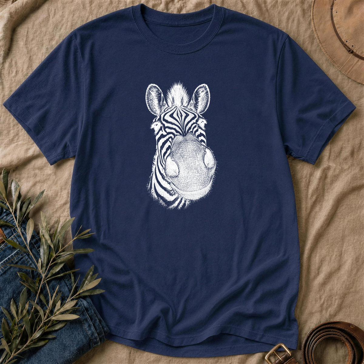 Zebra Selfie - Navy