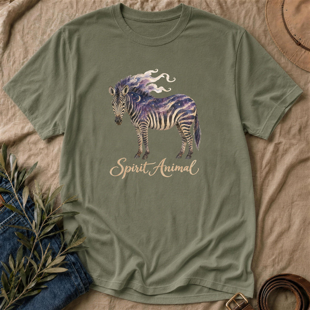 Zebra Spirit Animal - Military Green